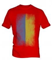 Ukraine Faded Flag Mens T-Shirt