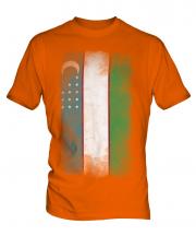 Uzbekistan Faded Flag Mens T-Shirt