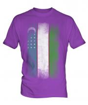 Uzbekistan Faded Flag Mens T-Shirt