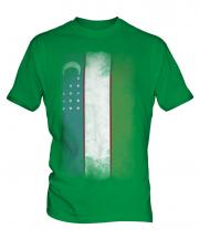 Uzbekistan Faded Flag Mens T-Shirt