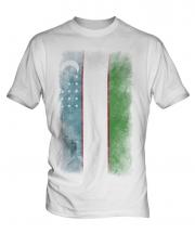Uzbekistan Faded Flag Mens T-Shirt