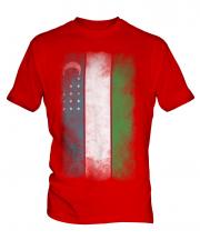 Uzbekistan Faded Flag Mens T-Shirt