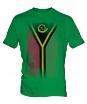Vanuatu Faded Flag Mens T-Shirt