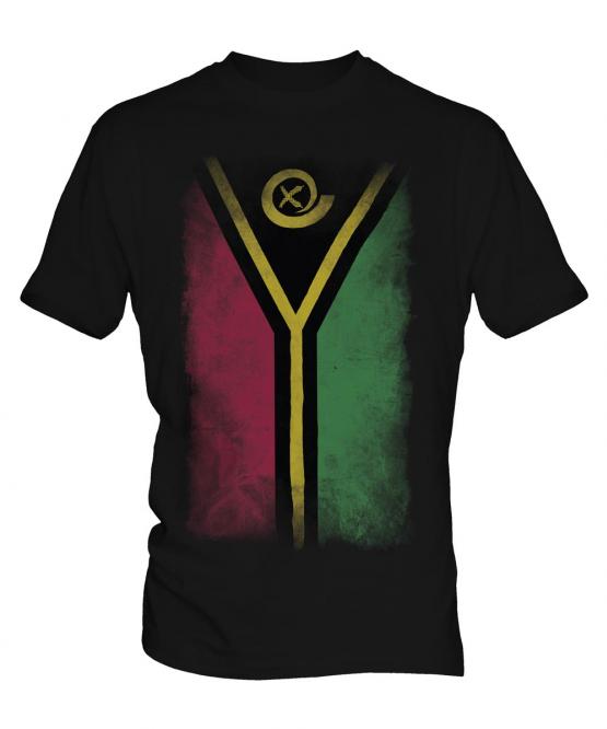 Vanuatu Faded Flag Mens T-Shirt