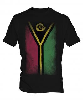 Vanuatu Faded Flag Mens T-Shirt
