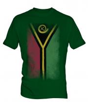 Vanuatu Faded Flag Mens T-Shirt