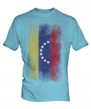 Venezuela Faded Flag Mens T-Shirt