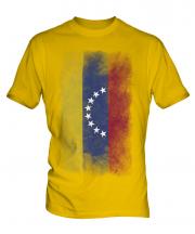 Venezuela Faded Flag Mens T-Shirt