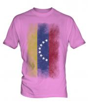 Venezuela Faded Flag Mens T-Shirt