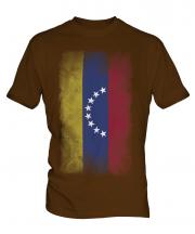 Venezuela Faded Flag Mens T-Shirt