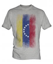 Venezuela Faded Flag Mens T-Shirt