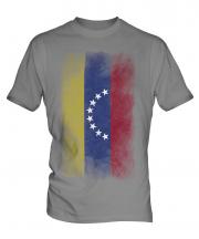 Venezuela Faded Flag Mens T-Shirt