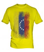 Venezuela Faded Flag Mens T-Shirt