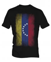 Venezuela Faded Flag Mens T-Shirt
