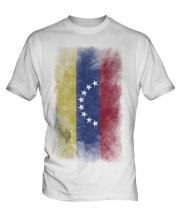 Venezuela Faded Flag Mens T-Shirt