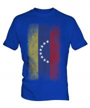 Venezuela Faded Flag Mens T-Shirt