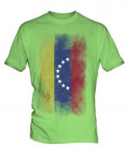 Venezuela Faded Flag Mens T-Shirt