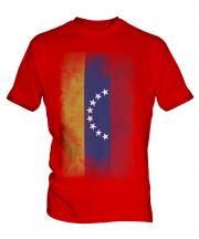Venezuela Faded Flag Mens T-Shirt