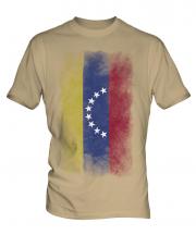 Venezuela Faded Flag Mens T-Shirt