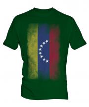 Venezuela Faded Flag Mens T-Shirt