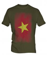 Vietnam Faded Flag Mens T-Shirt