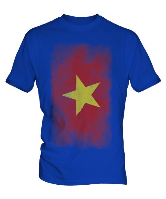 Vietnam Faded Flag Mens T-Shirt
