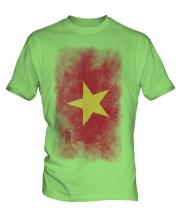 Vietnam Faded Flag Mens T-Shirt