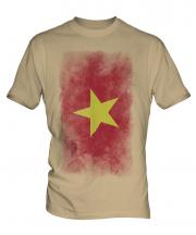 Vietnam Faded Flag Mens T-Shirt