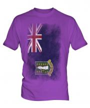 Uk Virgin Islands Faded Flag Mens T-Shirt