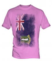 Uk Virgin Islands Faded Flag Mens T-Shirt