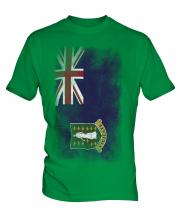 Uk Virgin Islands Faded Flag Mens T-Shirt