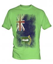 Uk Virgin Islands Faded Flag Mens T-Shirt