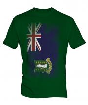 Uk Virgin Islands Faded Flag Mens T-Shirt