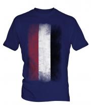 Yemen Faded Flag Mens T-Shirt