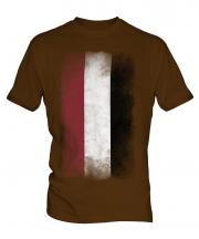 Yemen Faded Flag Mens T-Shirt