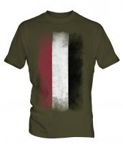 Yemen Faded Flag Mens T-Shirt