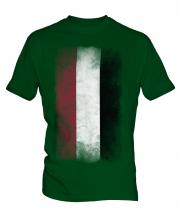 Yemen Faded Flag Mens T-Shirt