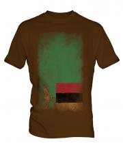 Zambia Faded Flag Mens T-Shirt