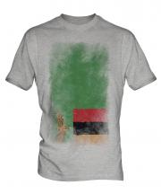 Zambia Faded Flag Mens T-Shirt