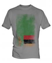 Zambia Faded Flag Mens T-Shirt