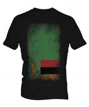 Zambia Faded Flag Mens T-Shirt