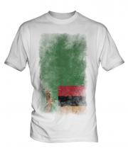 Zambia Faded Flag Mens T-Shirt