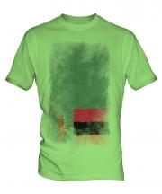 Zambia Faded Flag Mens T-Shirt
