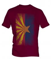 Arizona State Faded Flag Mens T-Shirt
