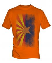 Arizona State Faded Flag Mens T-Shirt