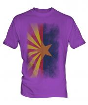 Arizona State Faded Flag Mens T-Shirt