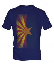 Arizona State Faded Flag Mens T-Shirt