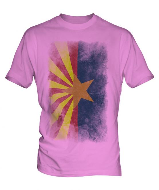 Arizona State Faded Flag Mens T-Shirt
