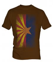 Arizona State Faded Flag Mens T-Shirt