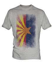 Arizona State Faded Flag Mens T-Shirt